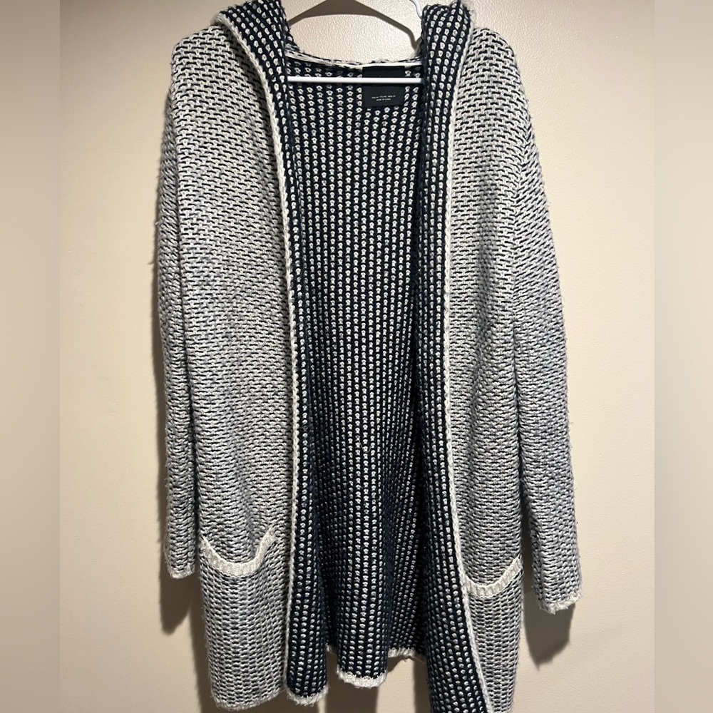 Zara Knit oversized Open hooded Cardigan Sweater - Size M womens